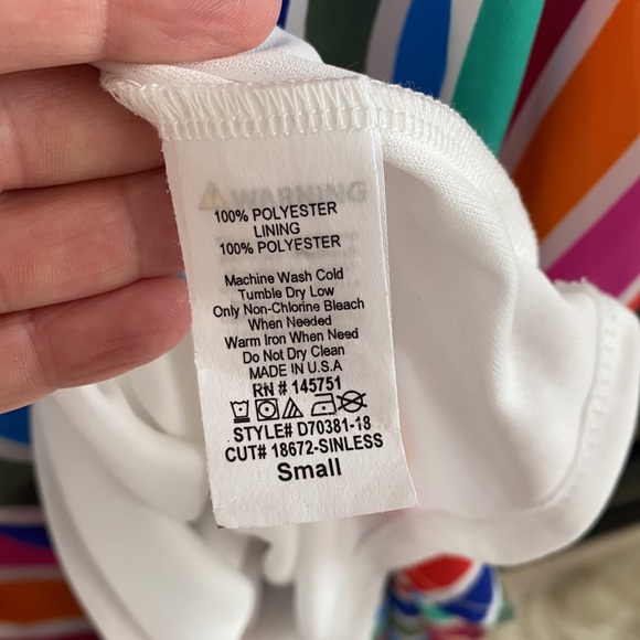 Peach Love California rainbow striped maxi dress - Picture 7 of 7